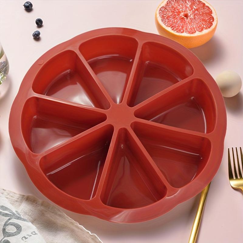 1pc Silicone Triangle Cake Mold - Non-stick, 8-hole Baking Pan, Suitable for Brownies, Muffins, Cupcakes, Etc.- Perfect for Weddings, Holidays
