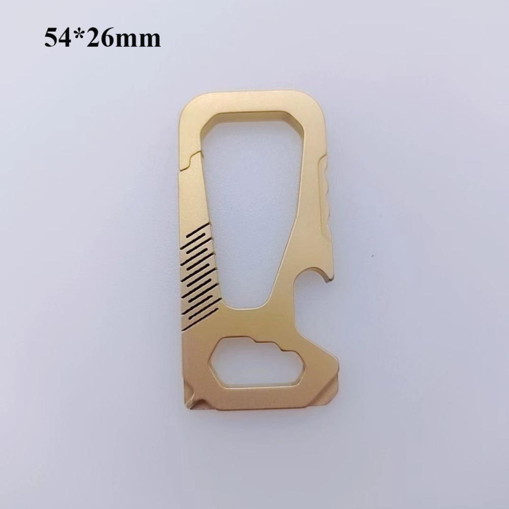 Echt Titan Legierung Keychain Tragbare Schlüsselanhänger Schnalle Anhänger Mann Auto Keychain Outdoor-Tool