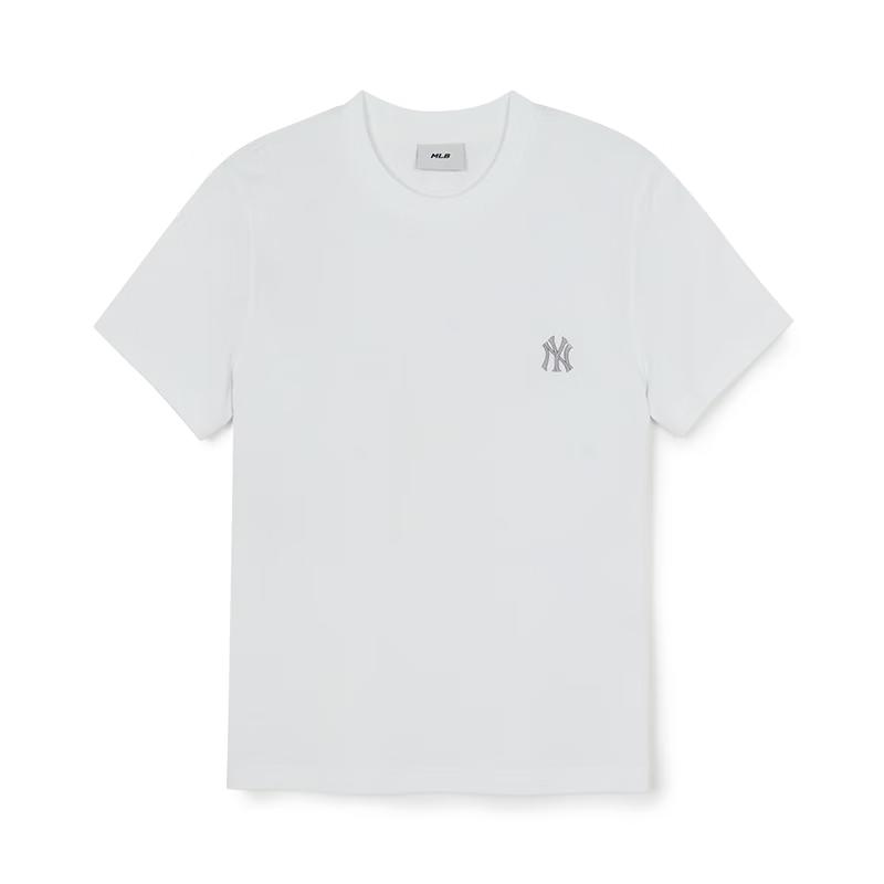 MLB Unisex Solid Color Round Neck Short Sleeve T-Shirt