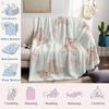 Teddy Bows Flannel Blanket Warm Soft Halloween Christmas Couch Warm Cozy Decorative Decor Gift for All Season
