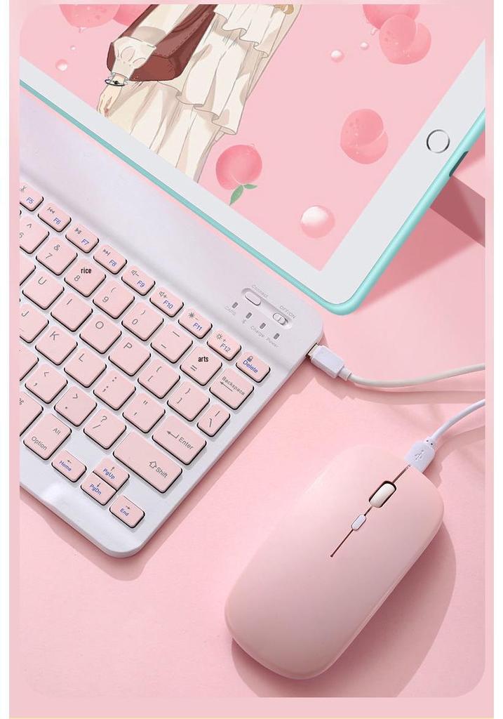 Universal Bluetooth Keyboard & Mouse Set for 8.3'' Tablets - Compatible with Apple iPad, Samsung, Xiaomi, Huawei Devices