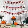 1 Set Happy Birthday Garland with Blood Home Hanging Decorations Party Supplies Halloween Birthday Banner Halloween