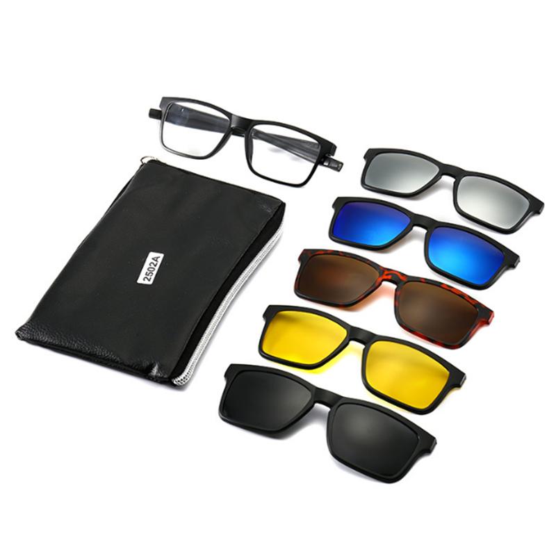 2502 Magnetic Unisex Optical Prescription Sunglasses Slip Chain Hanging Neck Myopia -0.5 To -6.0 Reading +0.5 TO +6.0