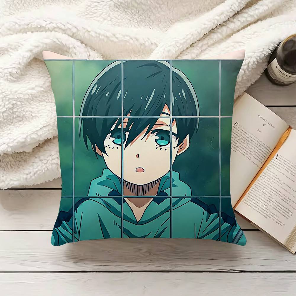 Anime Trent BBlue LLock RRin IItoshi Pillow Cover Sofa Cushion Cover Home Room Decoration Children Gift