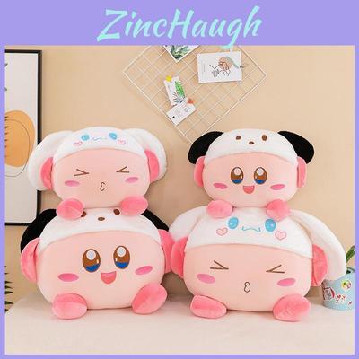 Cute Cartoon Kirby And Cinnamoroll Plush Pillow Toy For Valentine's Day