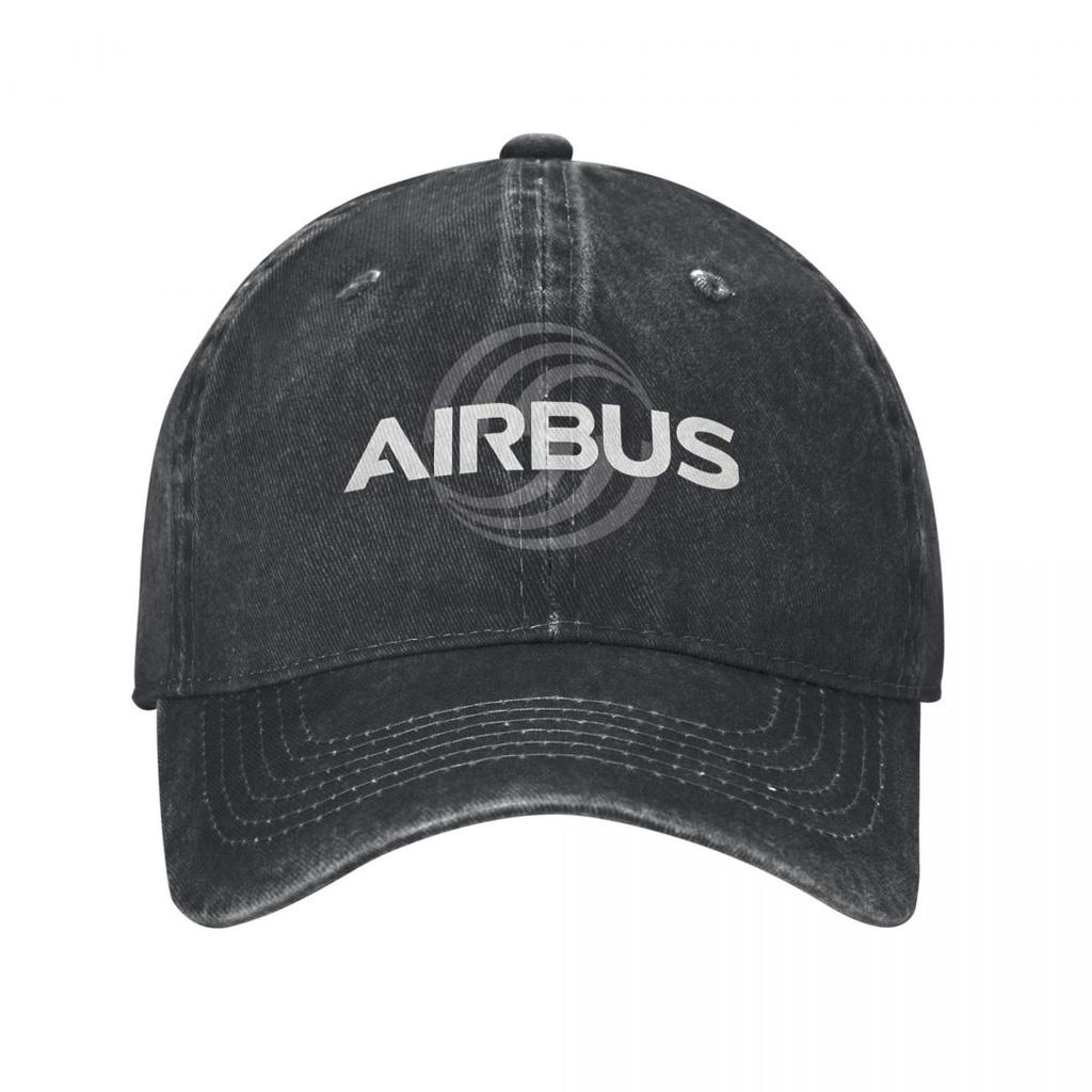 Airbus, Luftfahrt Druck, Flugzeug Denim Hut Outdoor Abenteuer Damen Hut Baseballkappe Herren