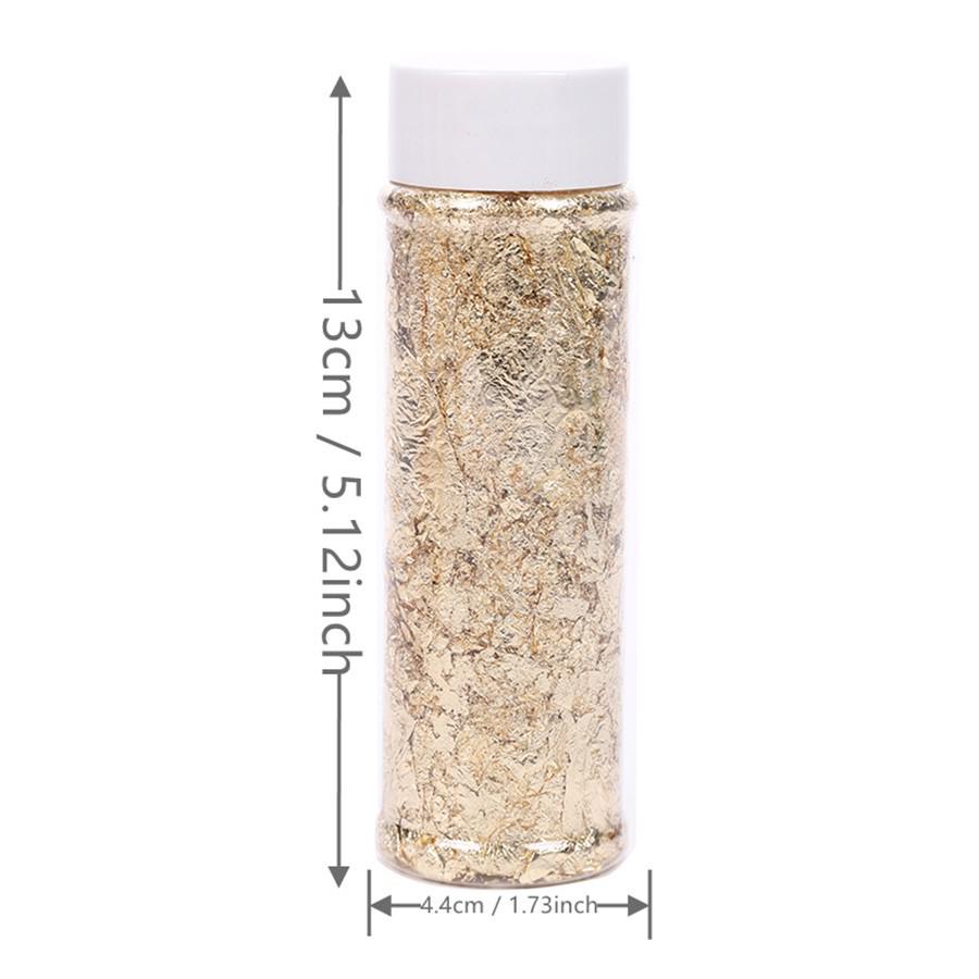 High-Quality Gold & Silver Foil Flakes for Candles, Nail Art, and Painting Decoration
