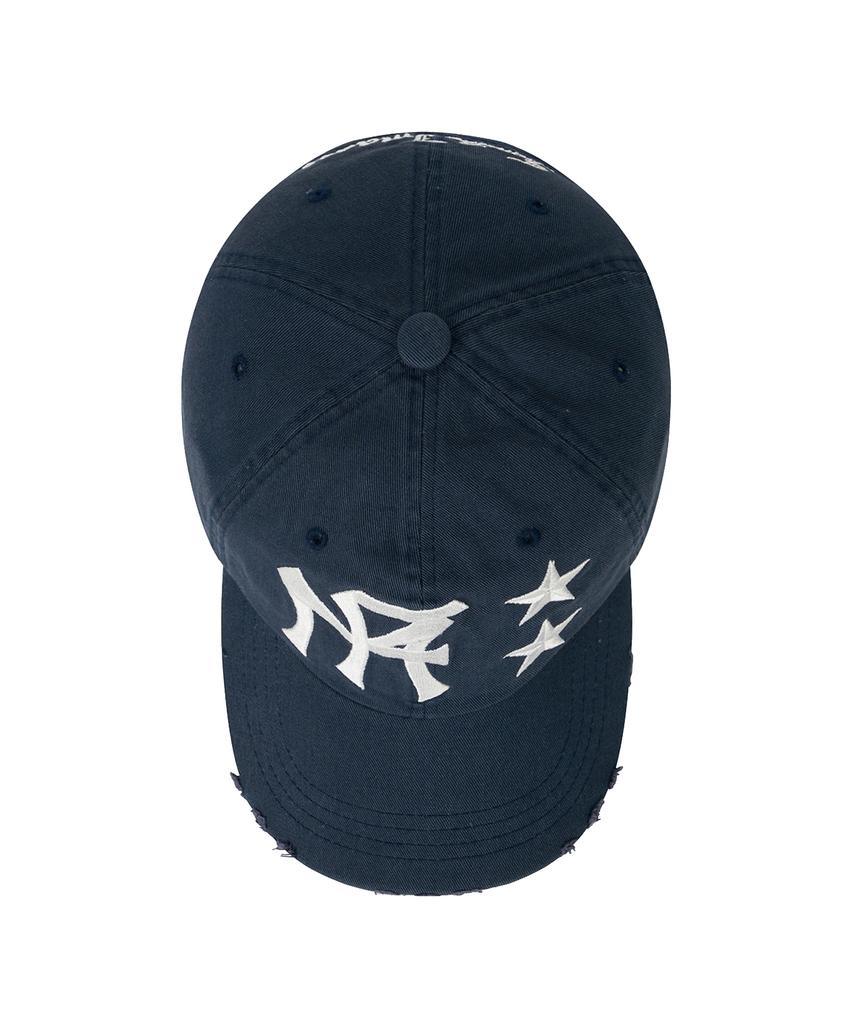 FREEMARIO Mf Damaged Ball Cap [Navy]