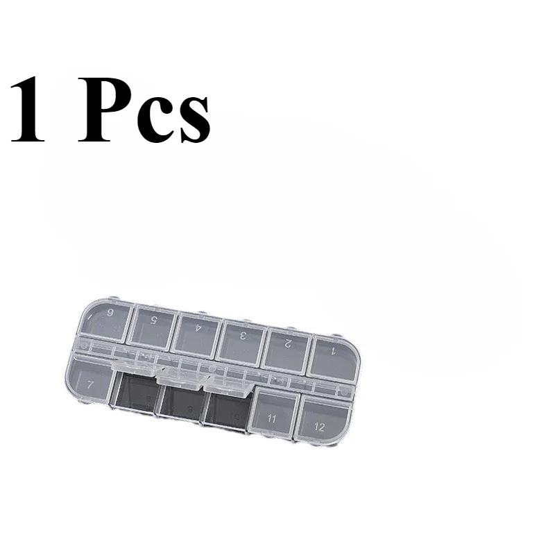 Nail Diamond Box Jewelry Box with Independent Lid, Detachable and Portable Pearl Sequin Storage Box