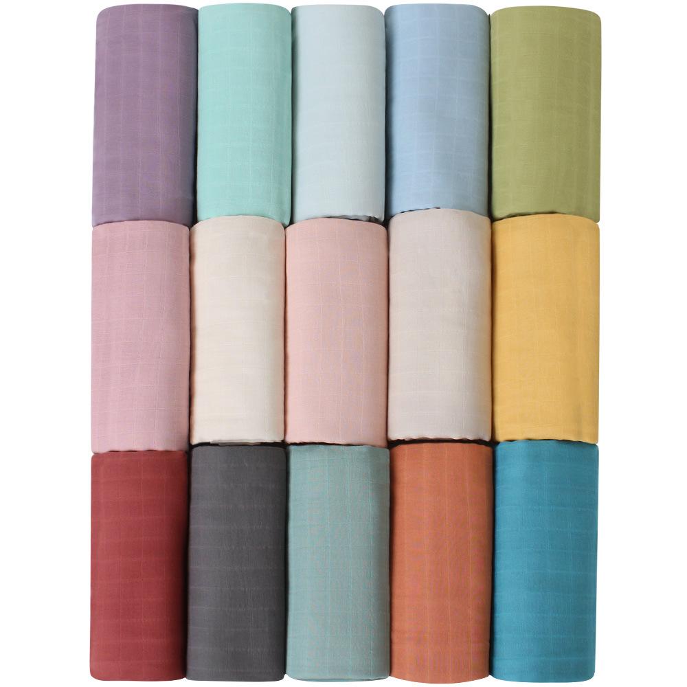 Double Layer Bamboo Cotton Muslin Swaddle Blanket for Newborns