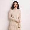 Women's High Neck Cashmere Sweater - 100% Pure, Long Sleeve, Korean Style, Autumn/Winter Knit Base Layer