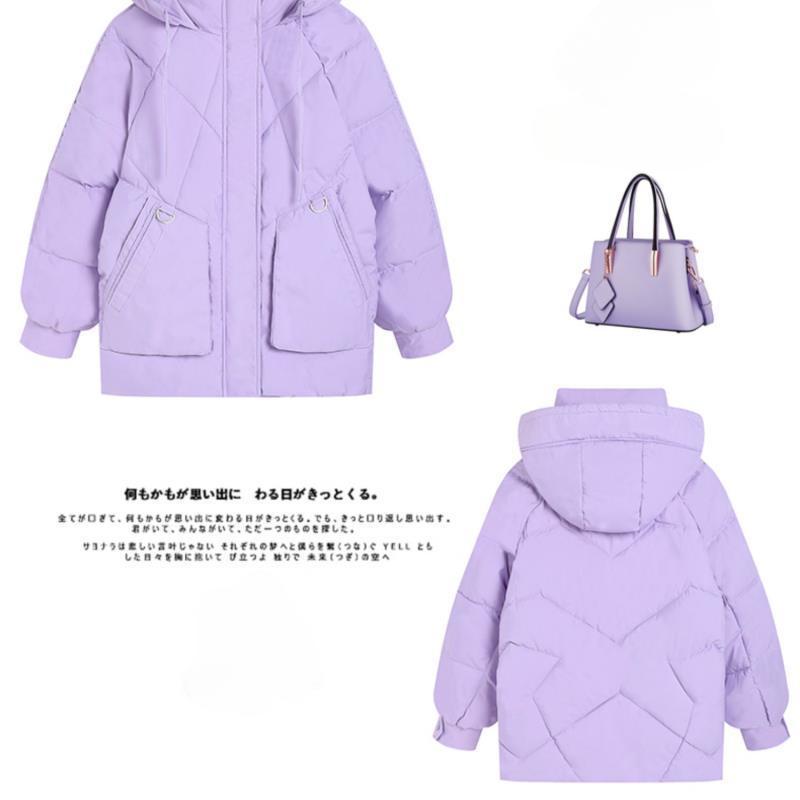 Thickened Short Puffer Coat Women Korean Loose Winter Jacket Warm Cotton Outfit