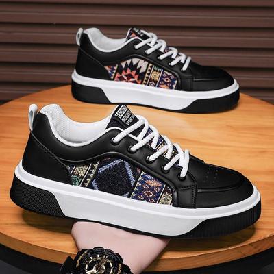 2025 Spring Men's New Casual Trendy Board Shoes Fashionable and Versatile Thick Bottom Sports