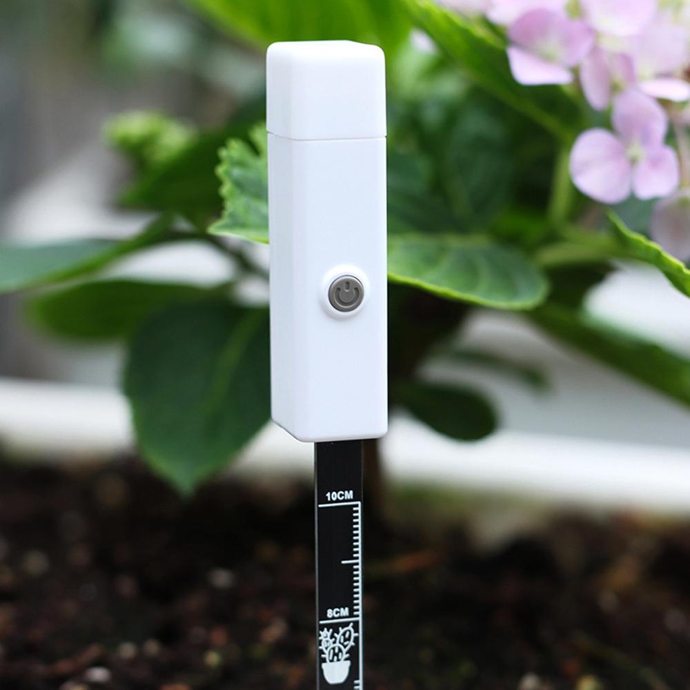 Soil Moisture Meter, Portable Plant Water Monitor with Light Alarm and One Button , for Indoor Outdoor Gardening