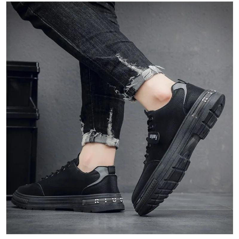 Genuine Suede Leather Men Loafers Casual Shoes Men's Sneakers LaceUp Oxford Shoes OutdoorJogging Shoes Board Shoes Safety Shoes