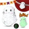 Halloween Charms Copper Gothic Cute White Luminous Ghost Bead Fit Charm Bracelet For Jewelry Making Women Gifts Bag Charm