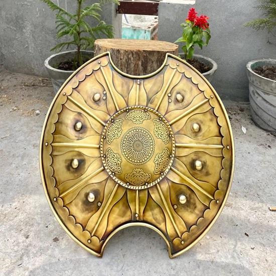 60.96 Cm Handmade TROY Shield  Medieval Torjon Design for Cosplay or Display