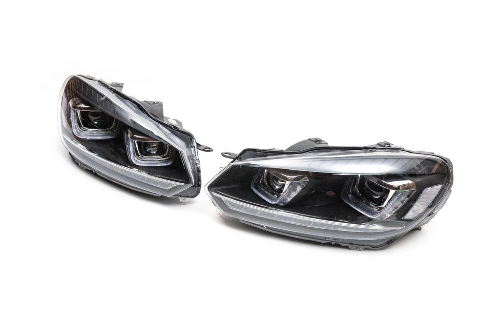 

Передние фары Black (2 шт, LED) для Volkswagen Golf 6