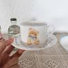 Shangqi Bear Ceramic Coffee Cup and Saucer Set