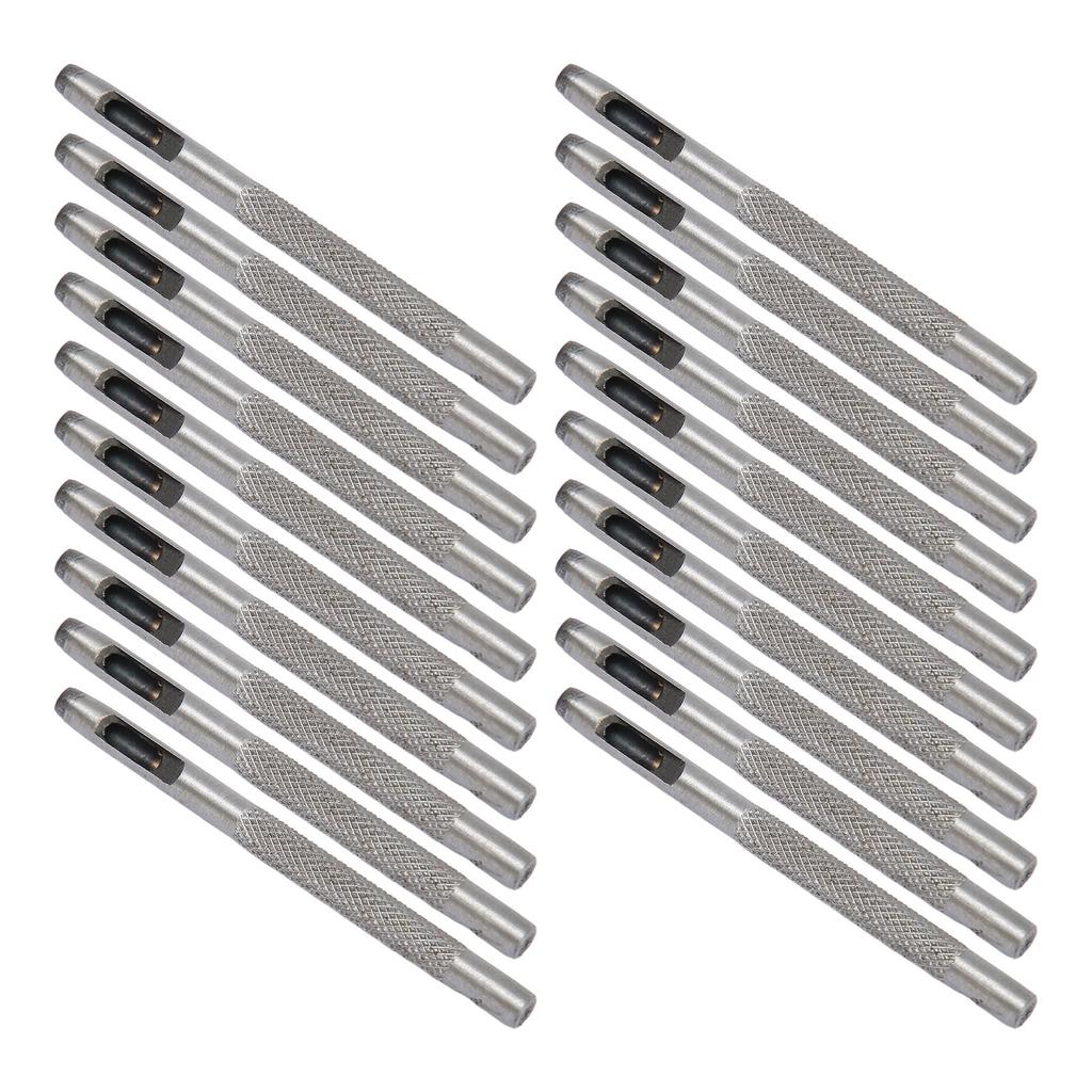 20pcs Leather Hole Punch Professional Carbon Steel Leather Hollow Punch Tool for Leather Gasket Belt Fabric Paper Plastic