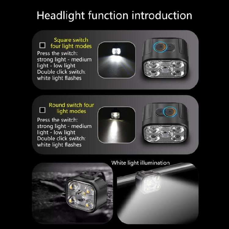 Multimodel Cycling Light Set Charging Bicycles Light Cycling Bike Taillights for Safe Night Commuting