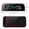 Solar Tire Pressure Monitor System Automobile Tire Pressure Alarm Clock Tire Pressure Detector 360 ° Rotatable Tire Pressure Monitoring Tyre Pressure