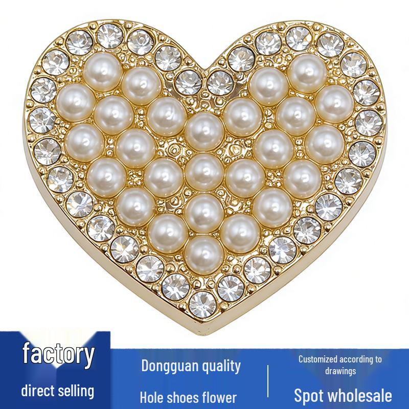 Shoe Flower Accessories: Metal Rhinestone Pearl Buckles & Decorations