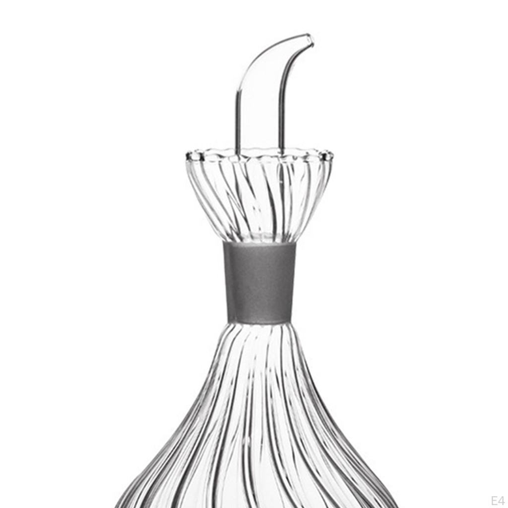 Elegant Glass Oil Dispenser for Kitchen and BBQ - Leakproof Pourer Included
