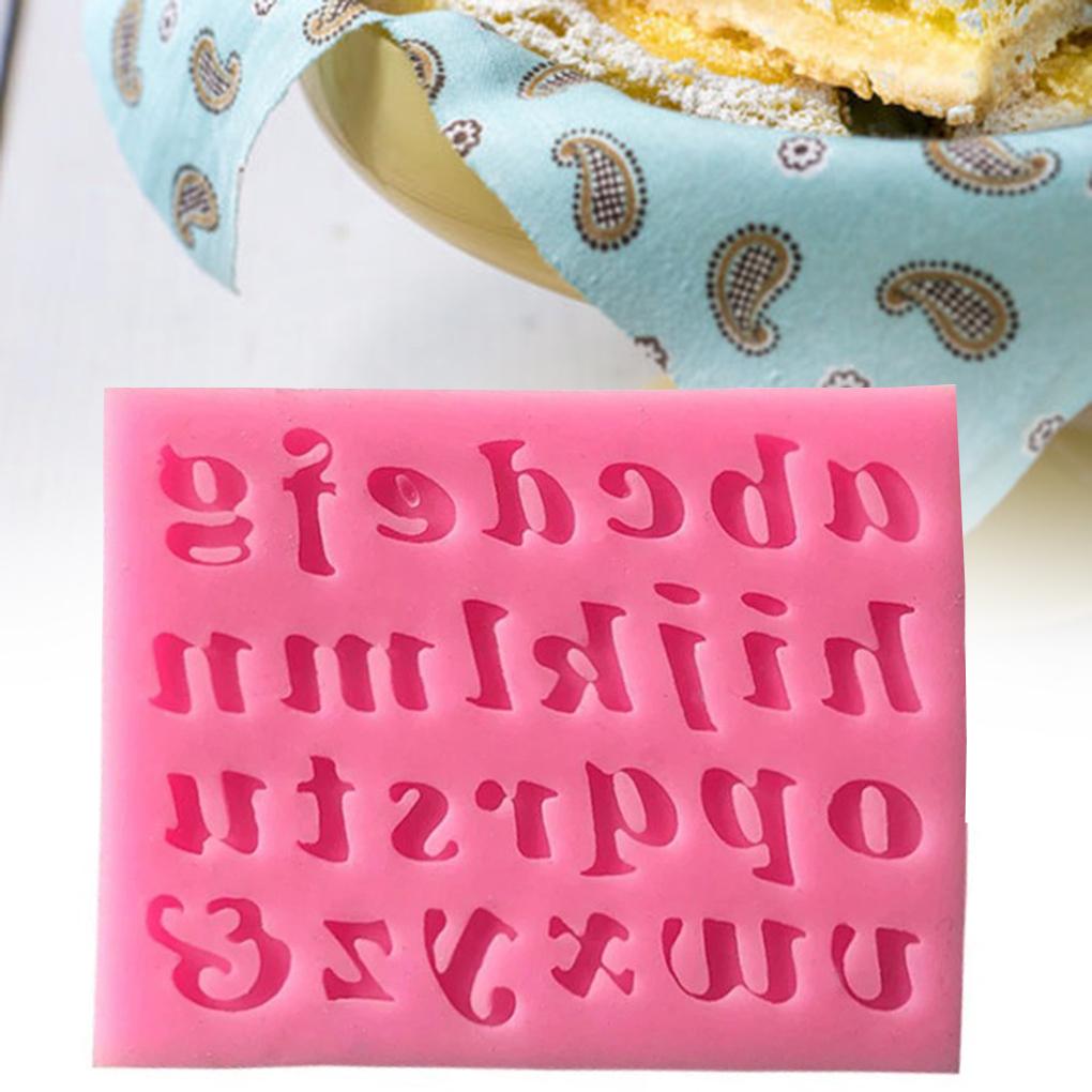 Sugar Craft Letter Number Silicone Mold Fondant Chocolate Mold Cake Decoratin NE