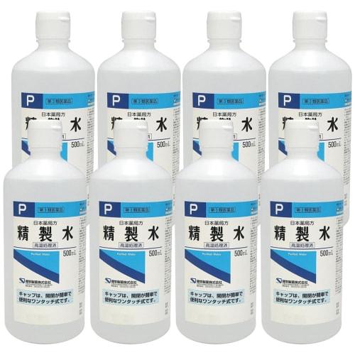 [Category 3 OTC Drug] Japanese Pharmacopoeia Purified Water 500mL X 8