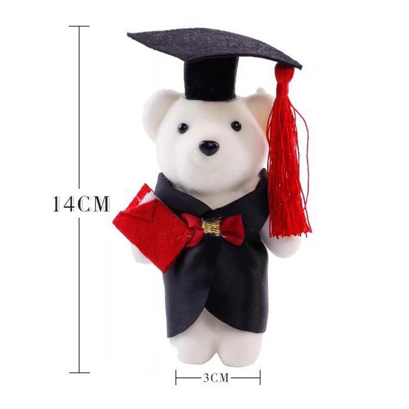 Graduation Bear Plush Toy - Bachelor's, Master's & Doctorate Gown Doll, Perfect Graduation Gift for Students and Classmates