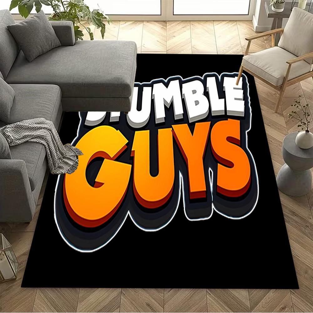 Stumble Guys: Fun Adventure Carpet Perfect for Foyer Decorate Room Playrooms Hallway Anti-slip Rug Decorate Offices Gift for Festivals
