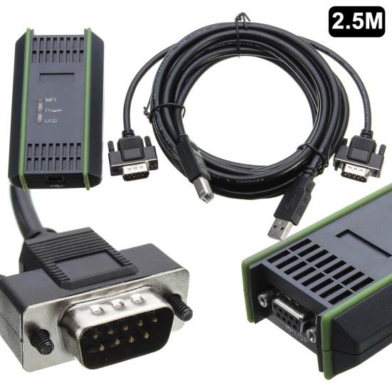 2.5m USB PLC Programming Download Cable for S7-200/300/MPI 6ES7972-0CB20-0XA0