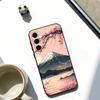Japan Mount Fuji Cherry  Phone Case For Samsung Galaxy A73,A72,A71,A70,A53,A52,A51,Others Soft Black Cover