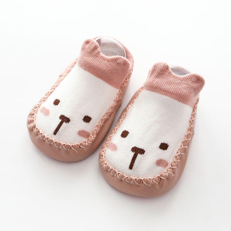 Baby Socks Slippers With Rubber Soles Girl Boy Infant Newborn Children Floor Socks Shoes Anti Slip Soft Sole Toddlers Indoor