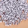Square Acrylic A-Z English Letter Beads (6mm/7mm/8mm/10mm) for Jewelry Making