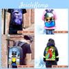 Mochila Divertida de Panda Dab Para Estudantes Com Bolsos Convenientes e Alças de Ombro Ajustáveis