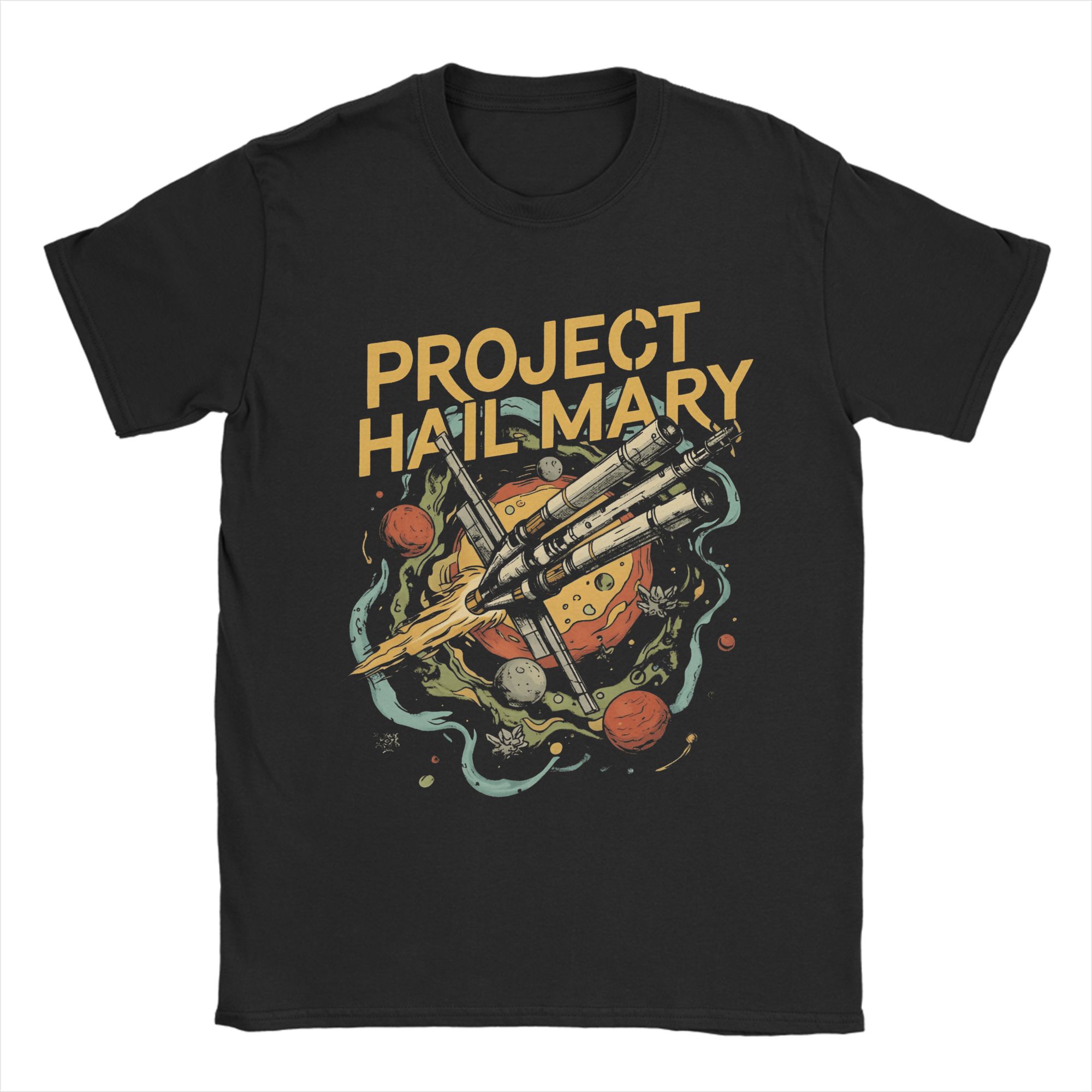 

Ryland Grace Project Hail Mary TShirt Summer Vintage TShirts 100 Cotton Hipster Tshirt For Unisex Short Sleeve Design Tops S