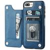 Für iPhone 11 Pro XR XS Max 6s 7 8 Plus SE 2020 Brieftaschenhülle Luxus Schlanke Passform Premium Leder Kartenfächer Stoßfeste Klapphülle