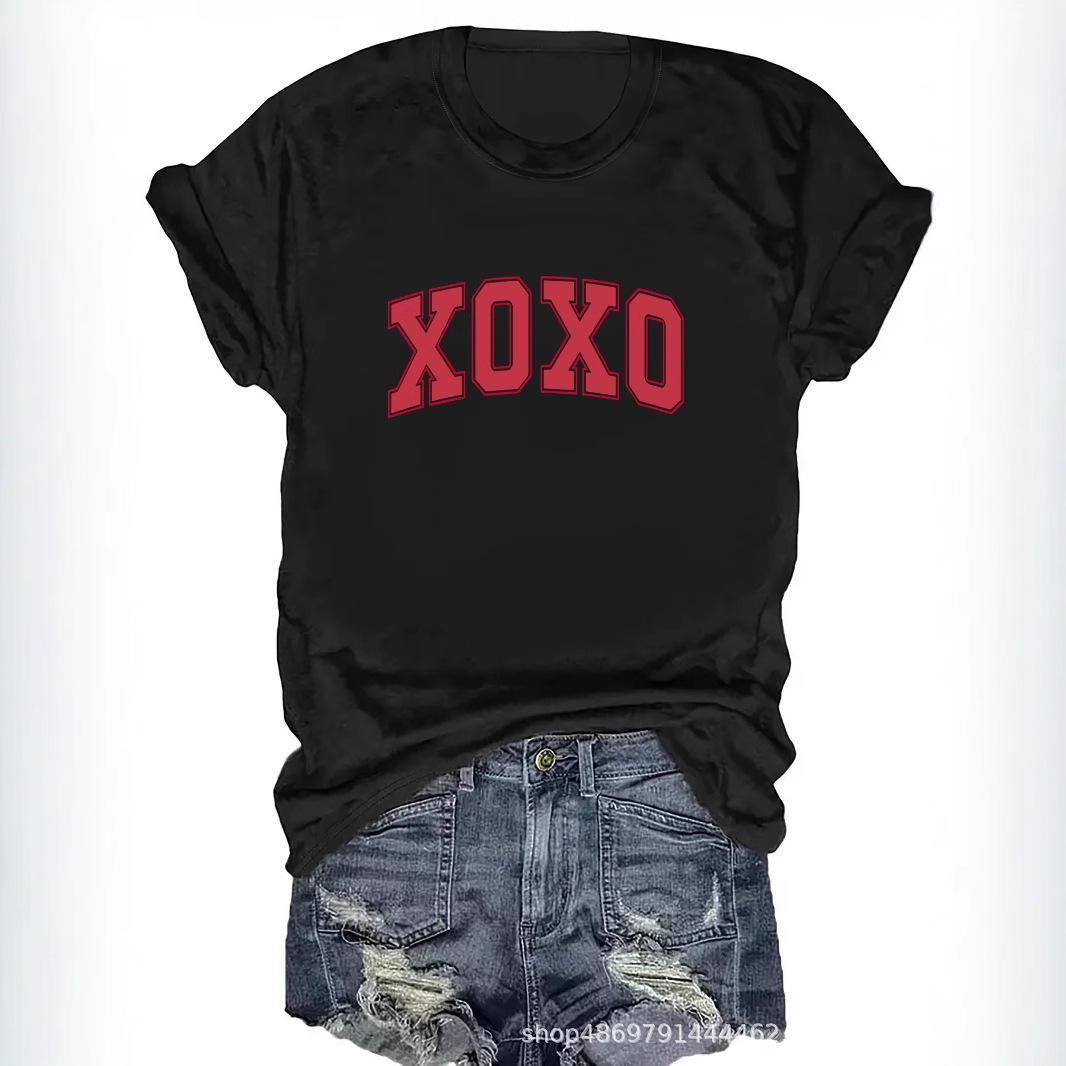 

Women s Fashion Round Neck T-Shirt for Cross-Border Trade XL