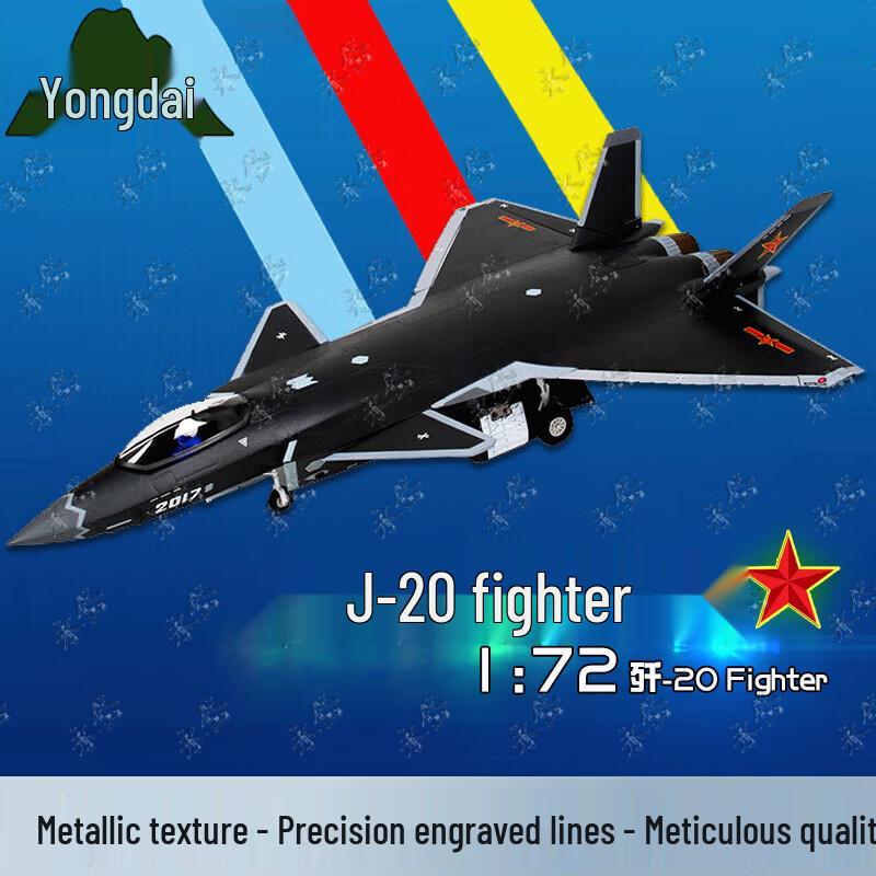 Yongdai J-20 Fighter Jet Static Model 1:72