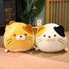 35-60CM Kawaii Lovely's Beard Dumpling Cat Stuffed Animal Plush Toys Cute Fat Tabby Cats Toys Pillows Children's Toy Gifts