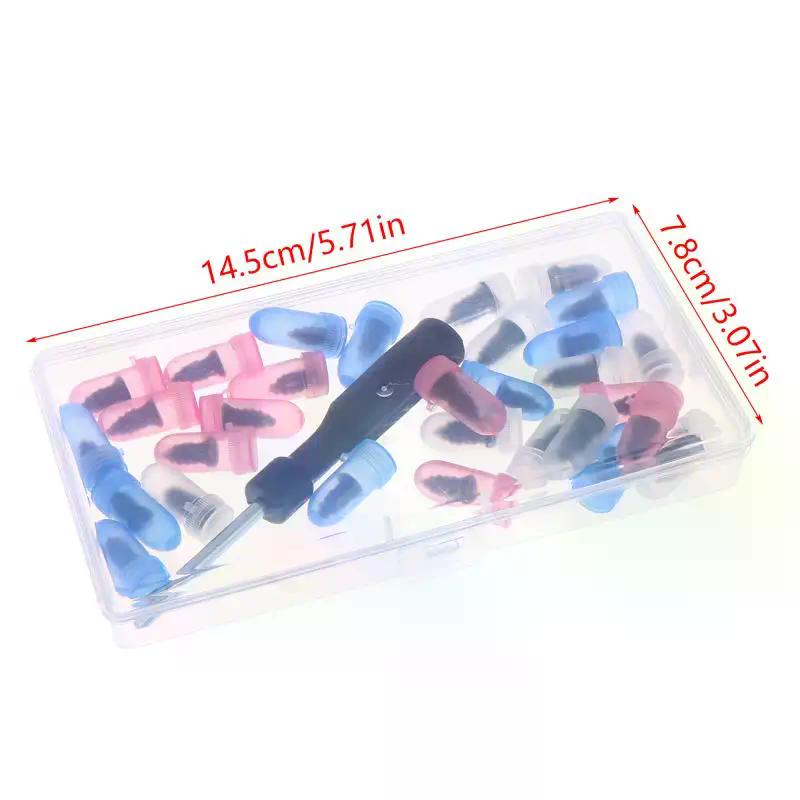 Araba Vakum Lastik Tamir Kiti Lastik Tamir Vidaları Lastik Kauçuk Vida Çivileri+ Kutu İçinde Alet Seti Lastik Tıpa İçin Hızlı Tamir