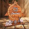 Merry Christmas Wooden Advent Calendar Elk Snowman Xmas Tree Countdown Ornaments Home Desktop Decorations New Year Gifts