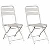 Garden Folding Chair 2 Pcs Beige 42 X 52 X 82 Cm