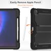 For iPad Pro 13 (2024) Case Silicone+PC Tablet Cover with Pen Holder