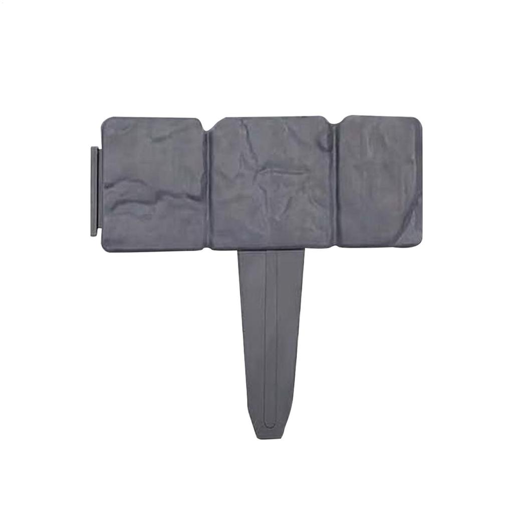 1PC Plastic Garden Edging Border Imitation Stone Fence Panels Patio Outdoor Barrier DIY Lawn Yard Landscape Plant Fence Decor