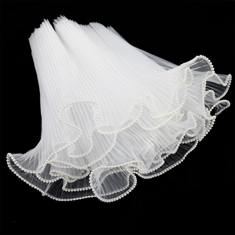 Translucent Pearls Edge Bouquets Wrap Softable Breathable Bouquets Wrap for Weddings and Special Occasion