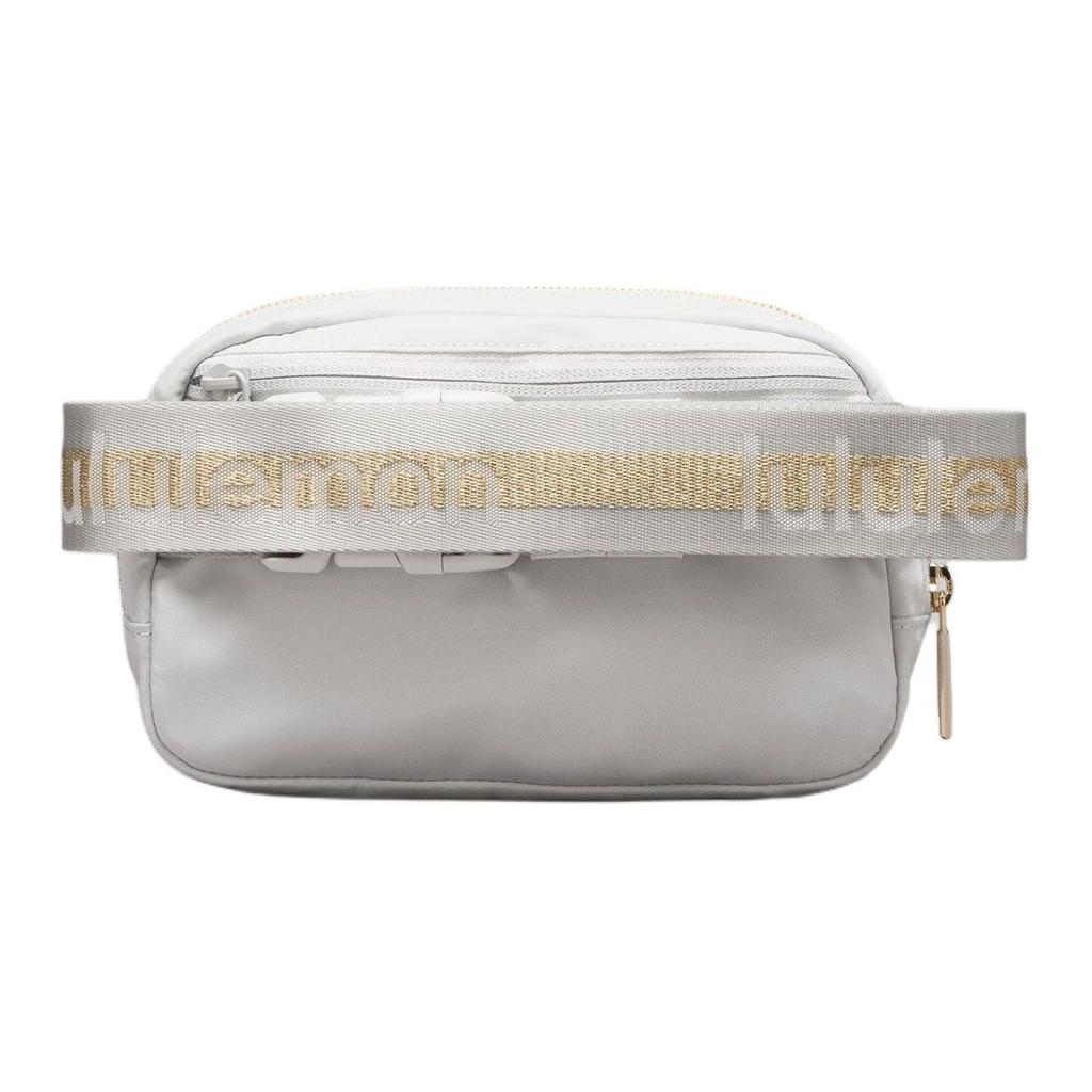 Lululemon 1L Everywhere Zipper Closure Nylon Waist Bag Unisex Waist Bag Steam Gold White LU9BHGS-279218