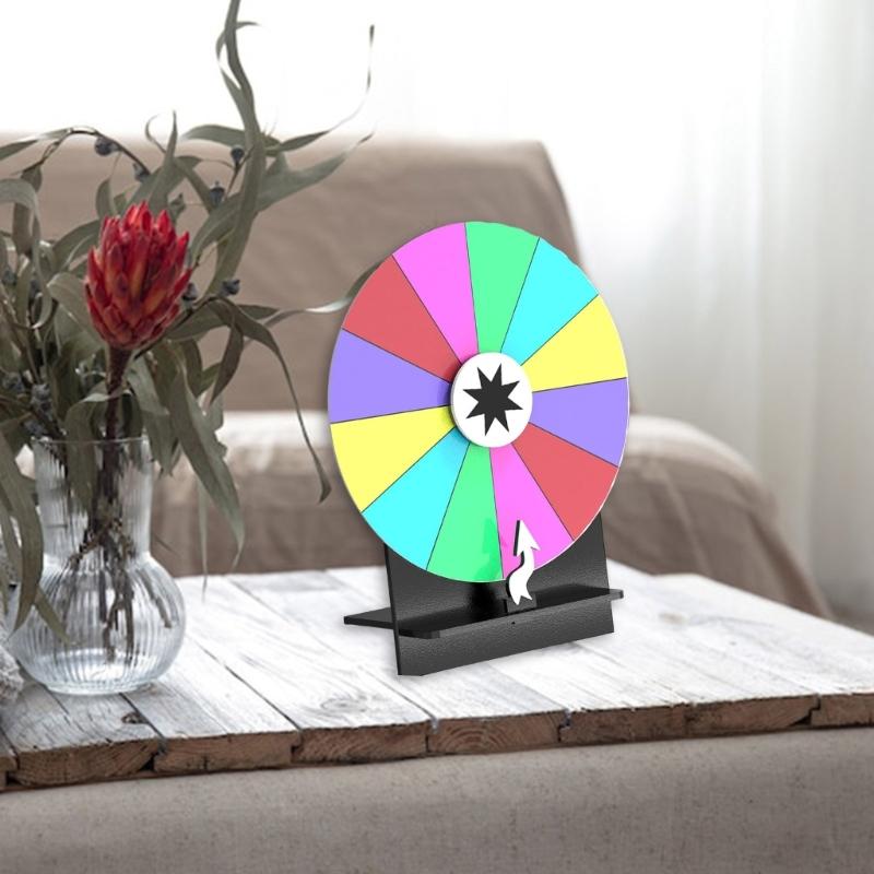 Fortune Party Turn Plate Tabletop Prize Turn Plate Lucky Draws Rotating Wheel Erasable Reusable Fortune Wheel Enduring